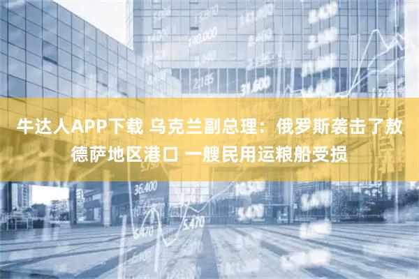 牛达人APP下载 乌克兰副总理：俄罗斯袭击了敖德萨地区港口 一艘民用运粮船受损